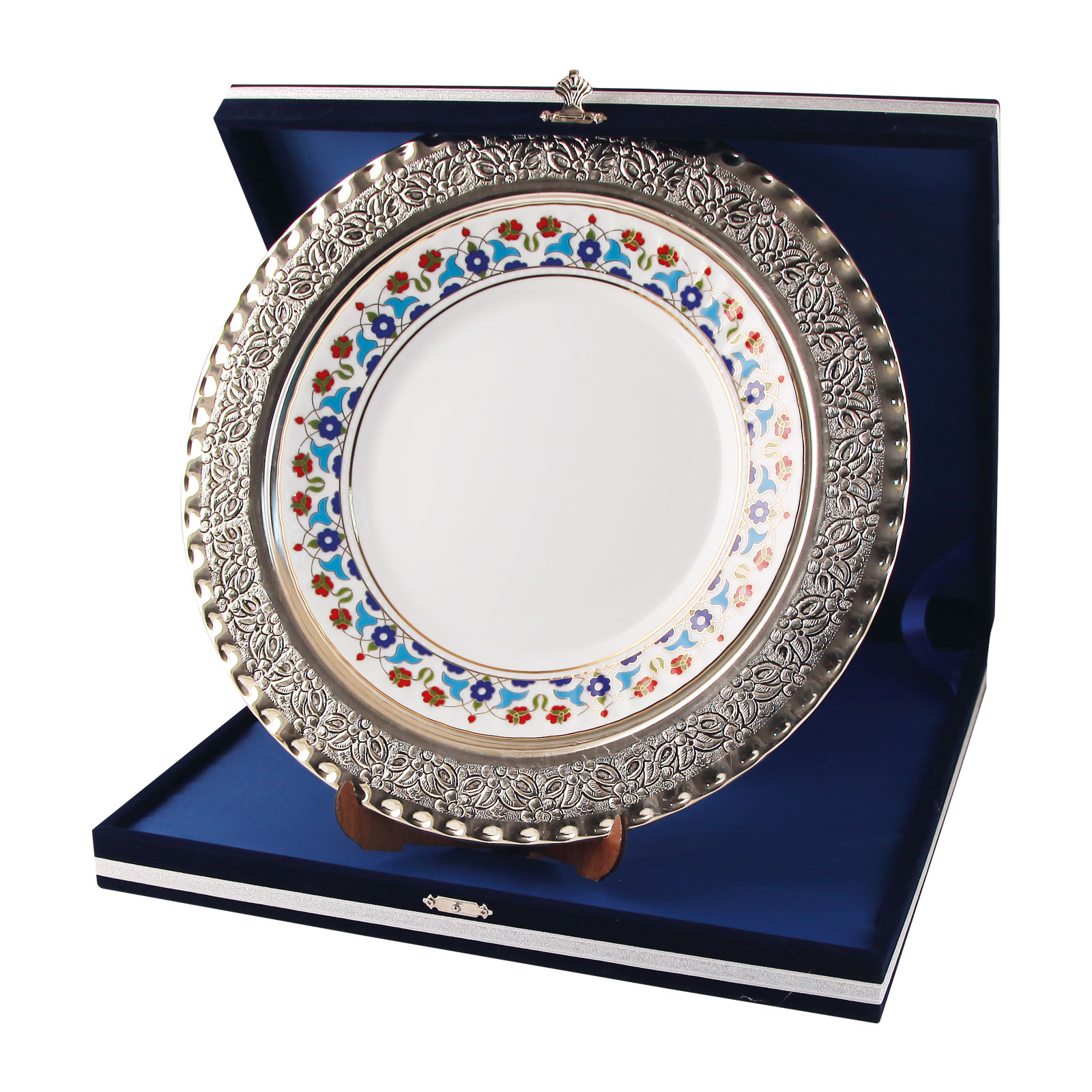 GPT-01 GÜMÜŞ İŞLEMELİ PLAKET TABAK 2