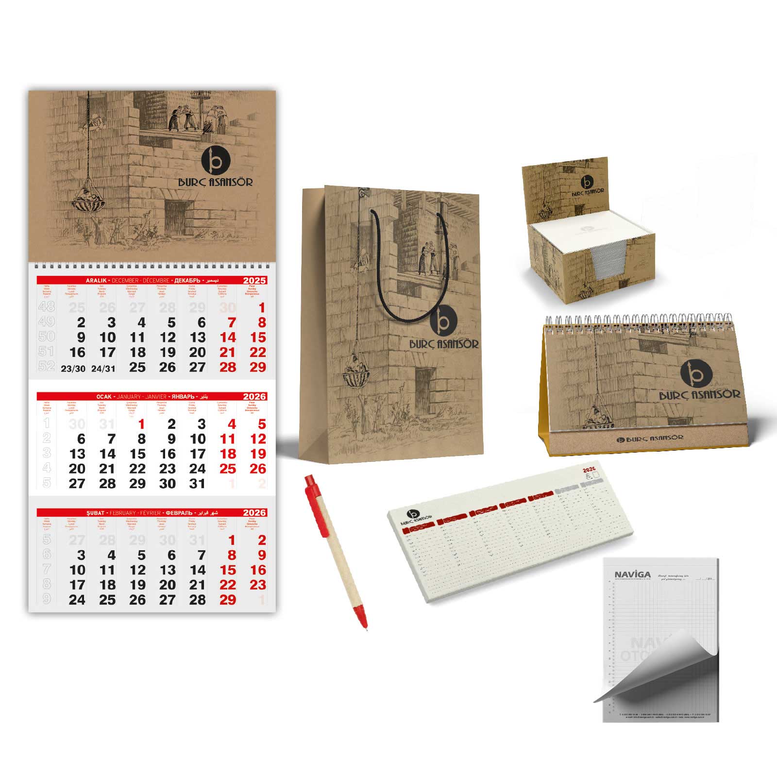 ALA-61 SÜPER EKO 5Lİ KRAFT SET 4