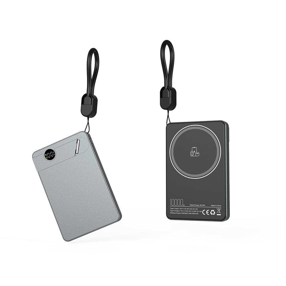KİLYOS 10.000 MAH SİYAH MAGSAFE & WIRELESS STANDLI POWERBANK 4
