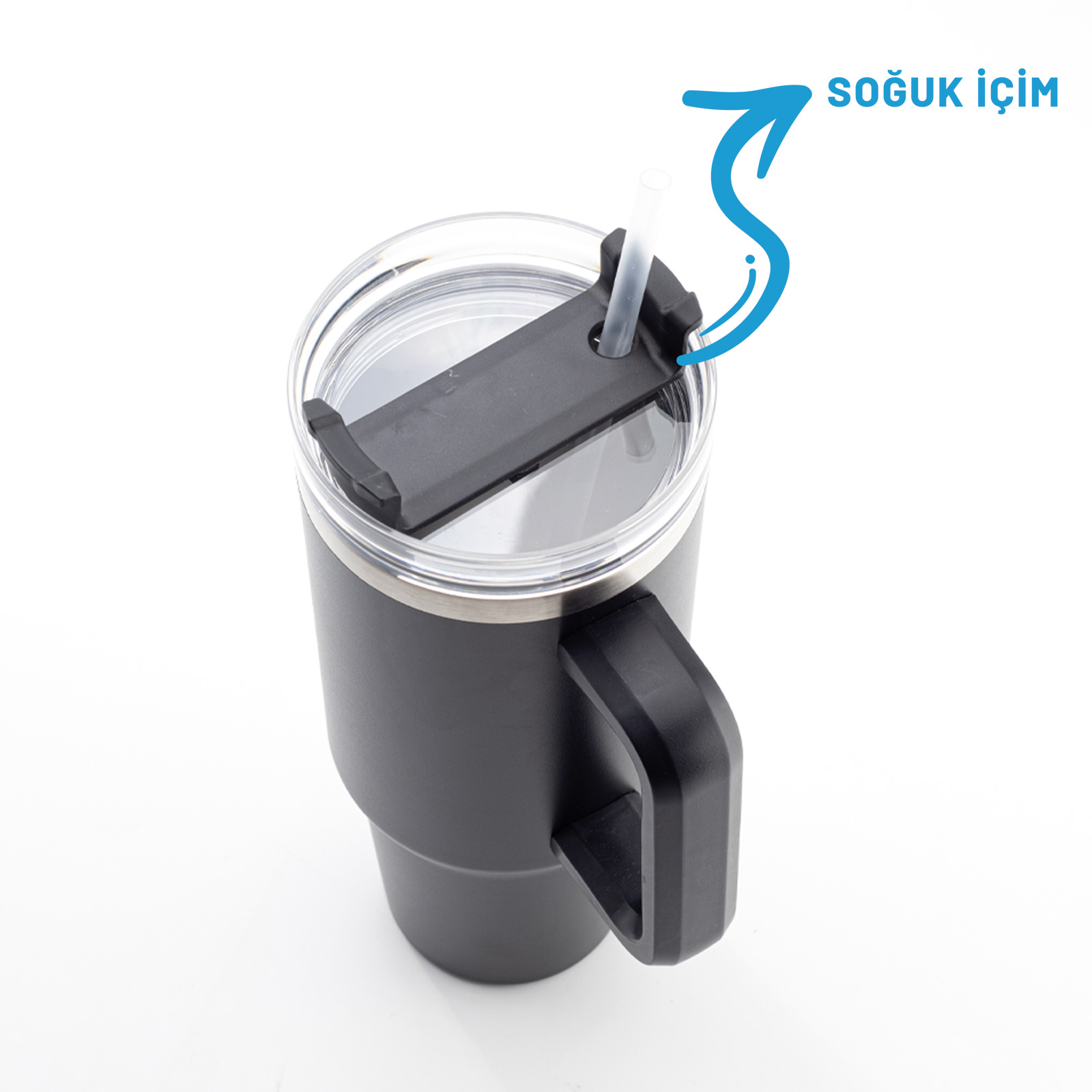 ADRASAN SİYAH 1200 ML TERMOS 4