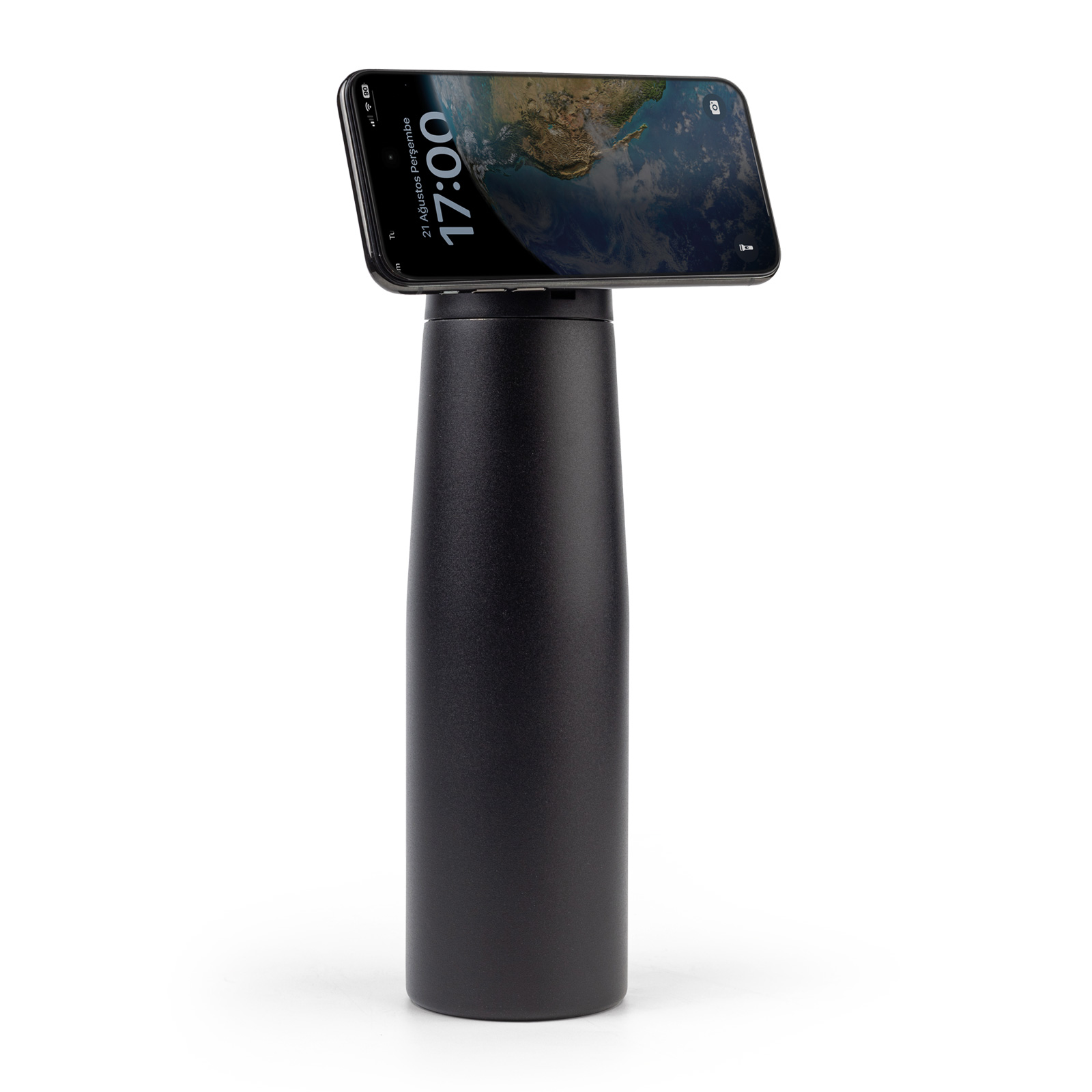 SAKLIGÖL SİYAH 550 ML TELEFON TUTUCULU TERMOS 2