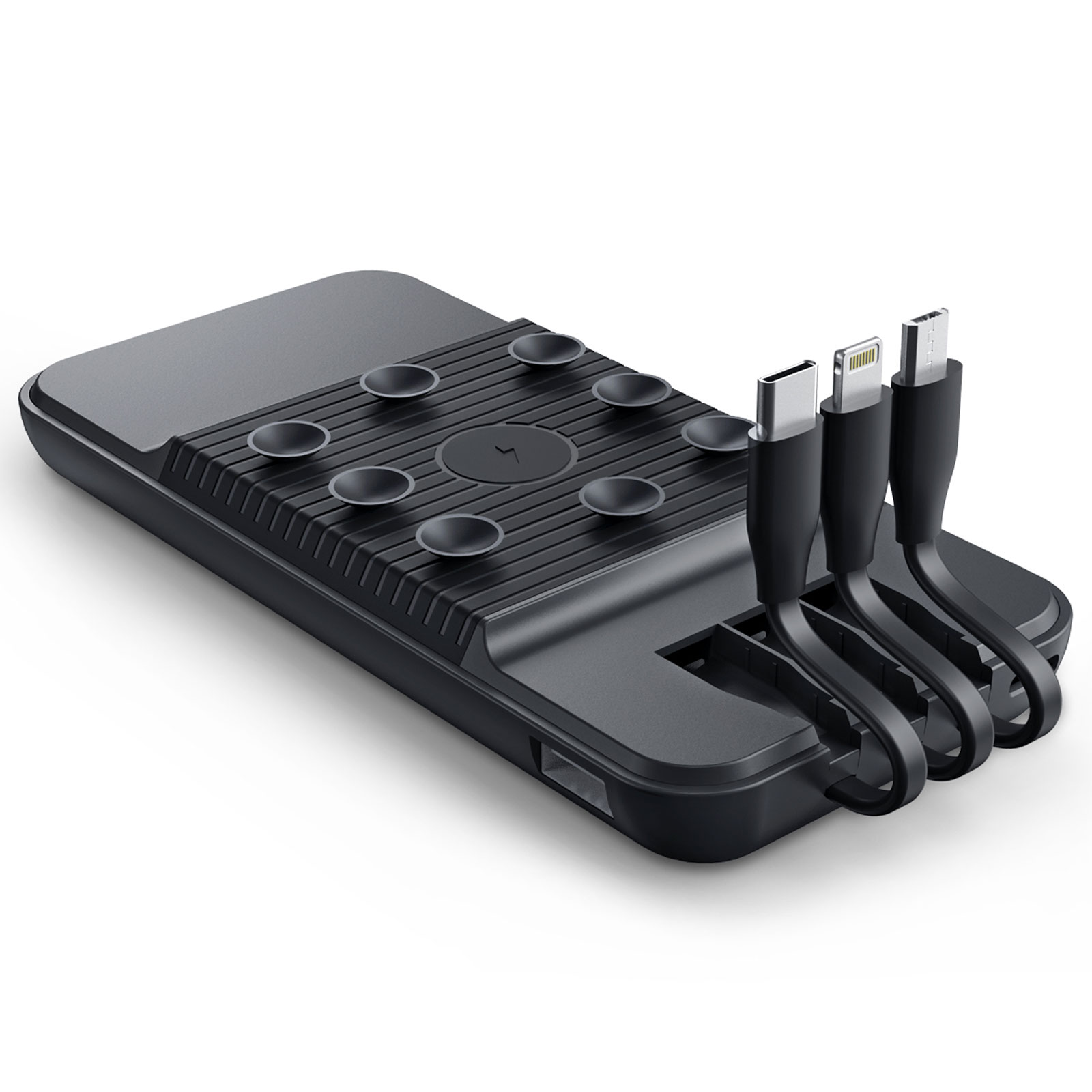 ÇİRİŞ 10.000 MAH SİYAH WIRELESS STANDLI POWERBANK 2
