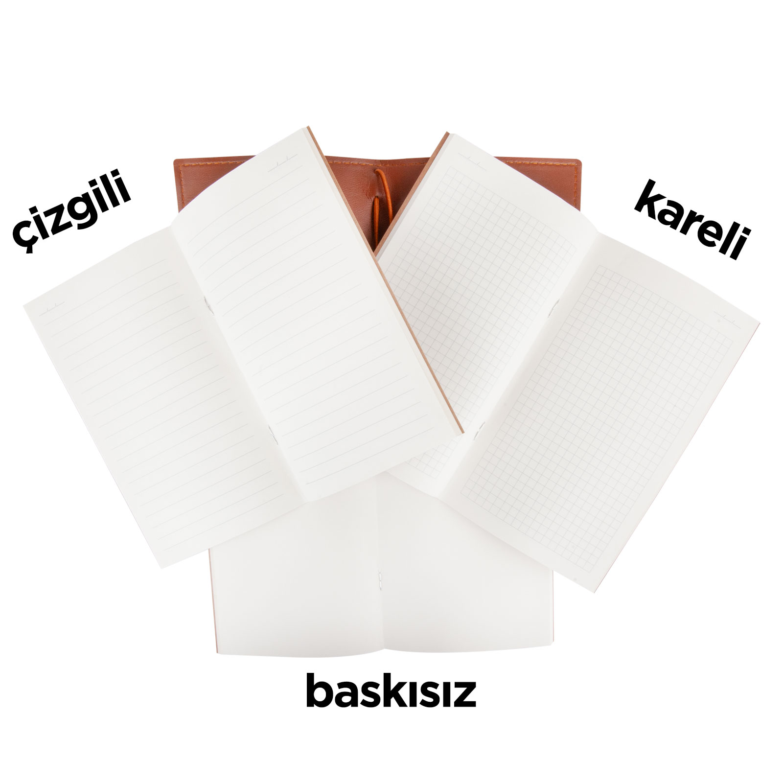 KUĞULU SİYAH TARİHSİZ DEFTER (11,5X20 CM) 2
